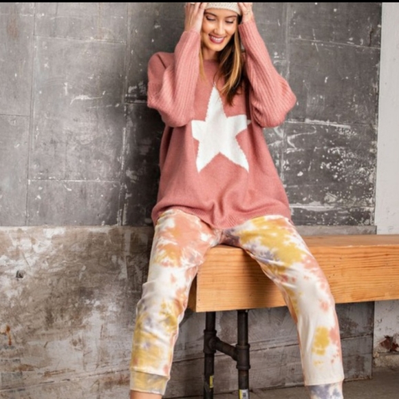 ⭐️BIG STAR MAUVE KNIT SWEATER - Picture 3 of 4